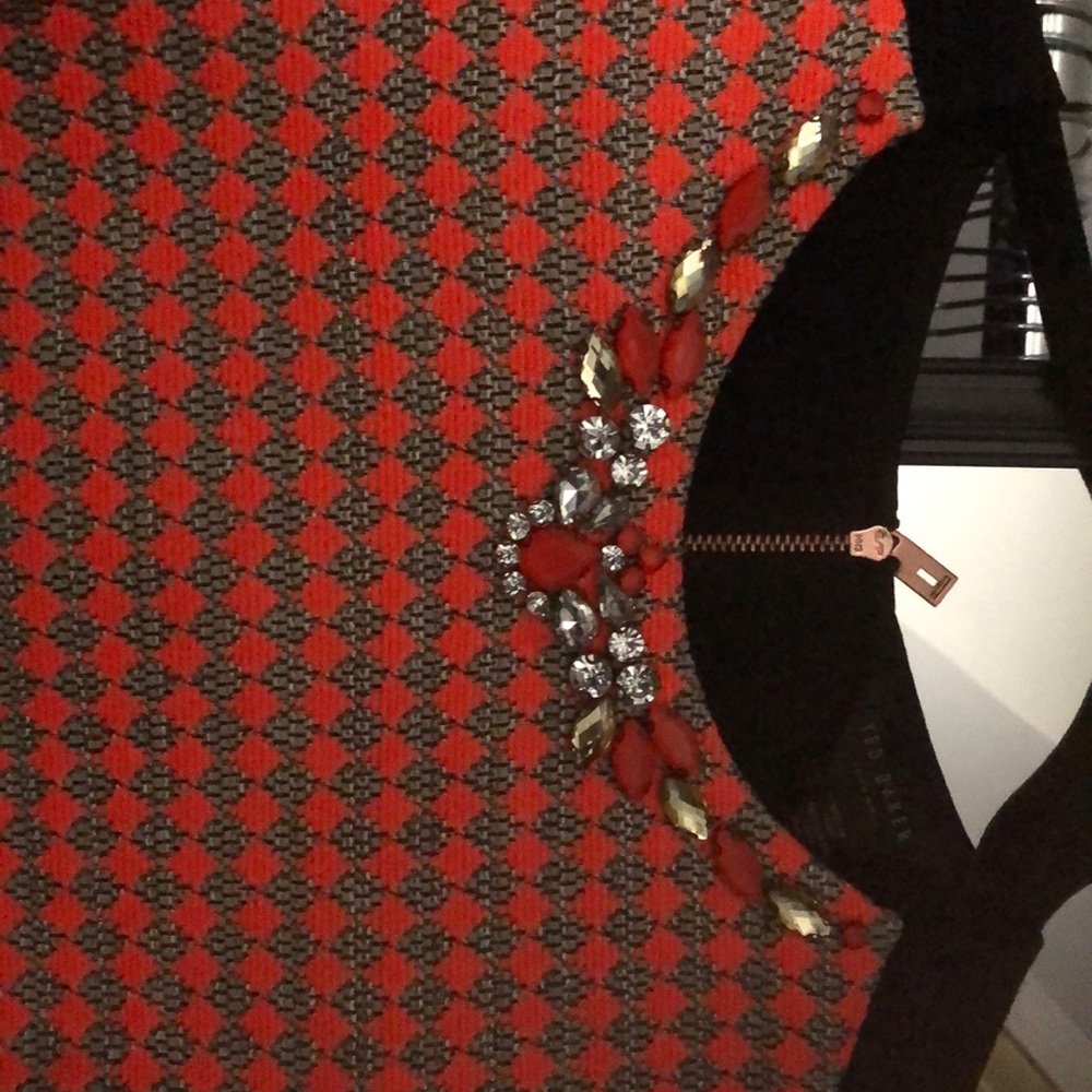 Ted Baker embellished collar top sz 3 (8-10) - Picture 4 of 4